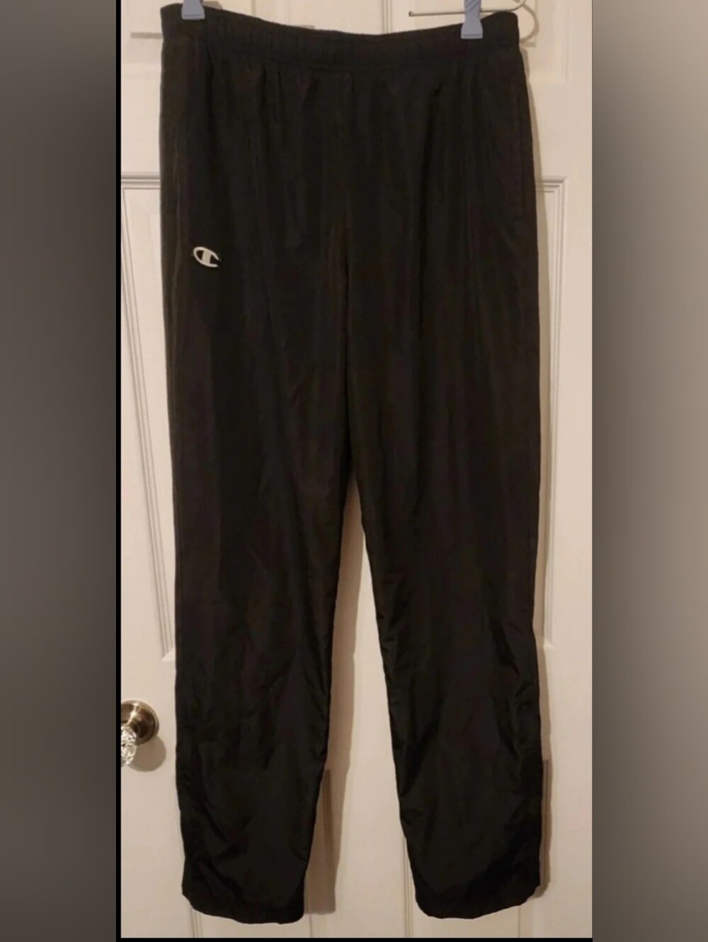 Champion Athleticwear Womens Medium Pants Nylon Windbreaker Zip Leg Rare Find!